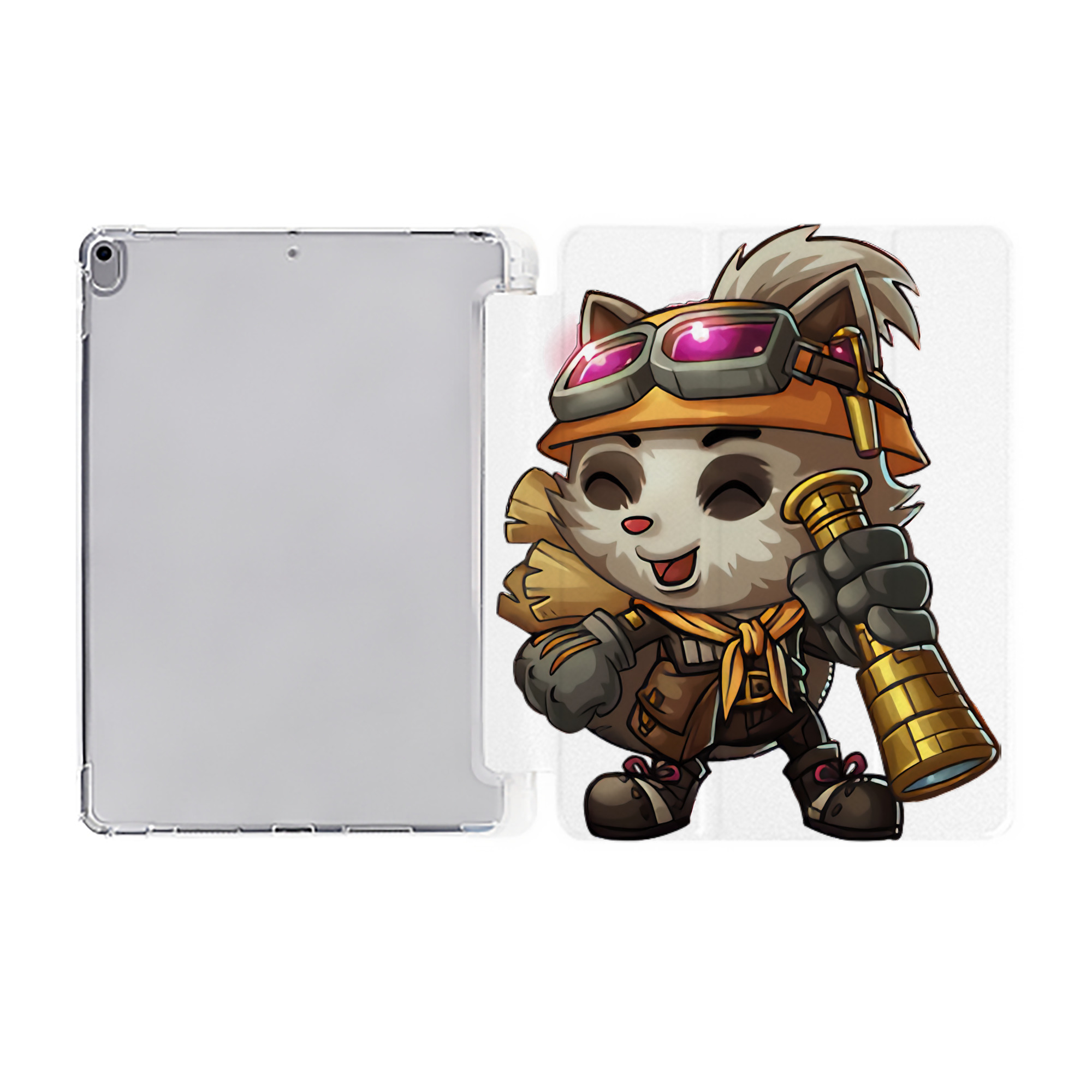 （画像用） リーグ・オブ・レジェンド League of Legends LOL IPad ケース ペン収納付き 三つ折りスタンド PUレザー×シリコン 対応機種9.5/10.5/10.9インチ